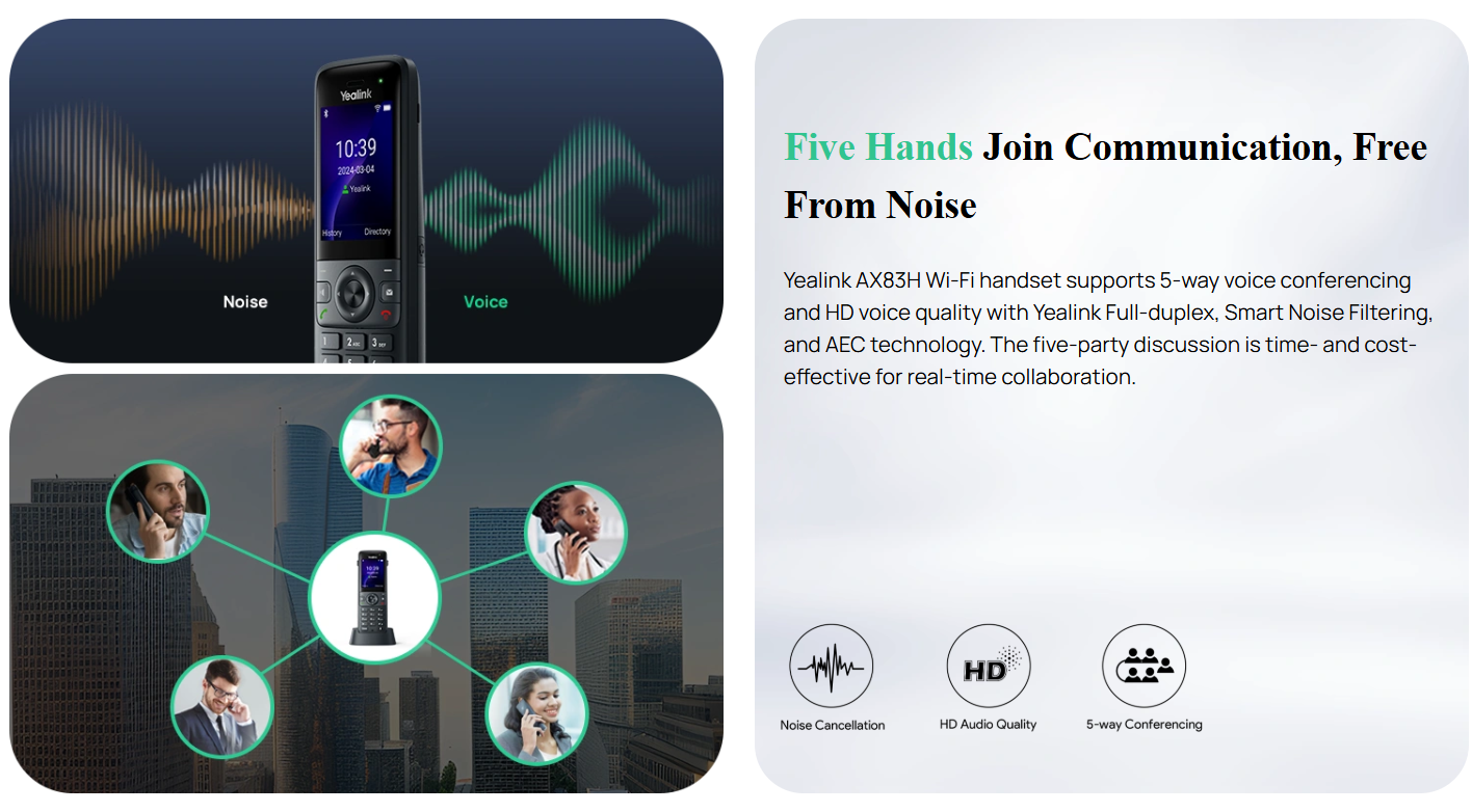 Yealink AX83H Wi-Fi - obrazek 5