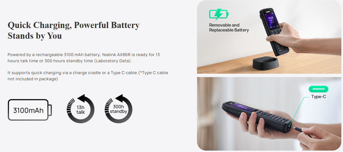 Yealink AX86R Wi-Fi - obrazek 4